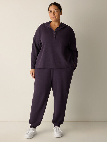 Eileen Fisher Hooded Bracelet Sleeve Top