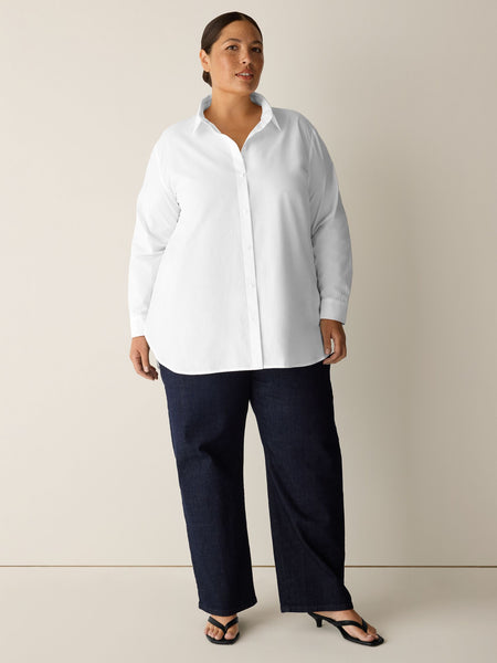 Eileen Fisher Classic Collar Long Shirt