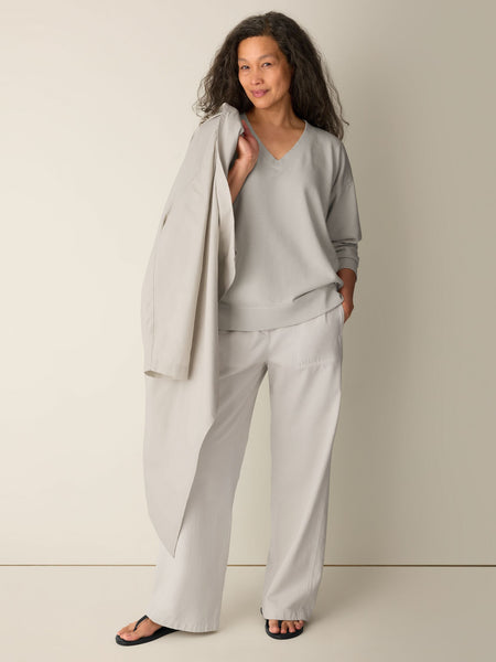 (Pre-Order) Eileen Fisher V-Neck Long Sweatshirt