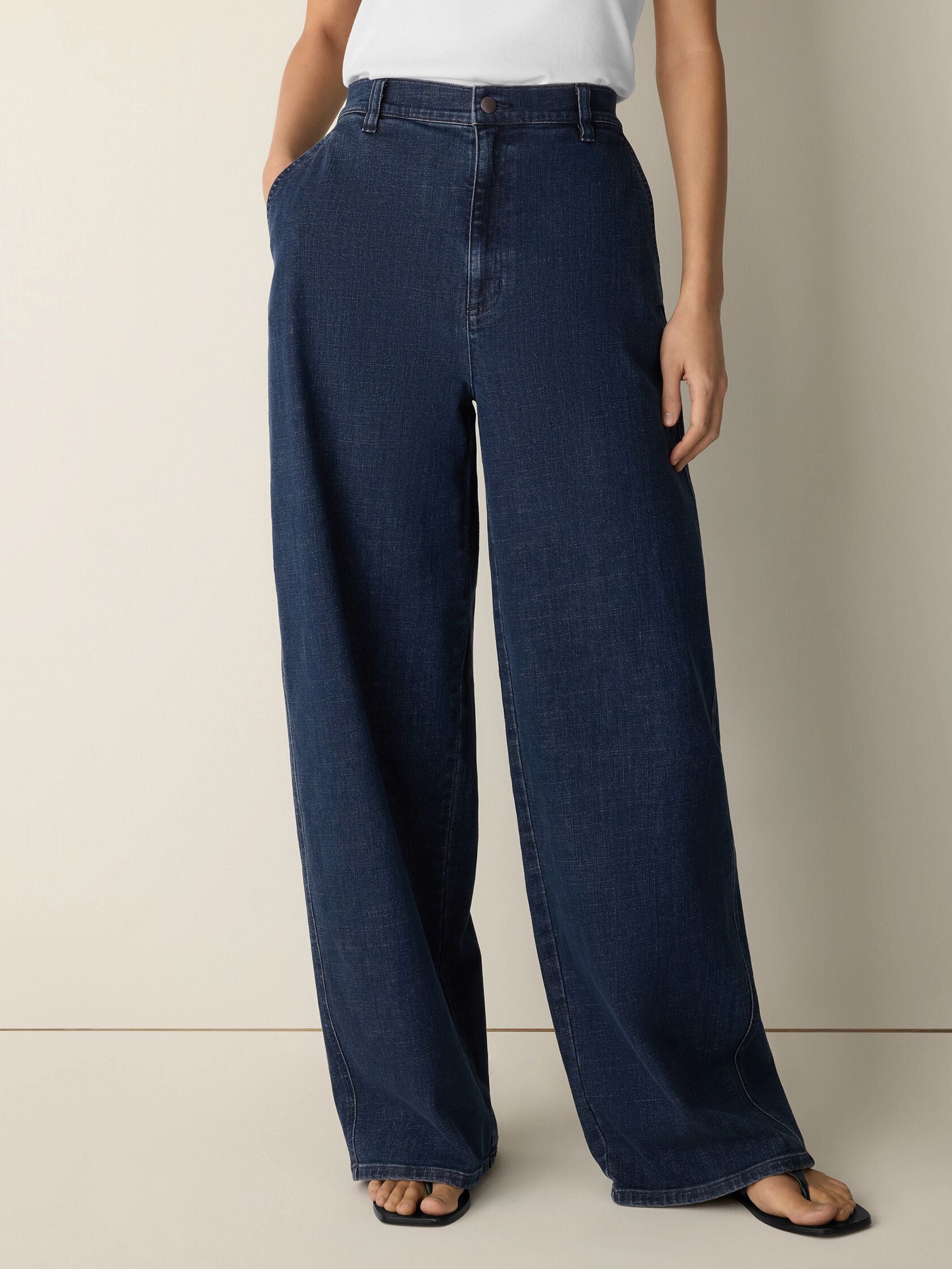 (Pre-Order) Eileen Fisher High Waisted Wide Trouser