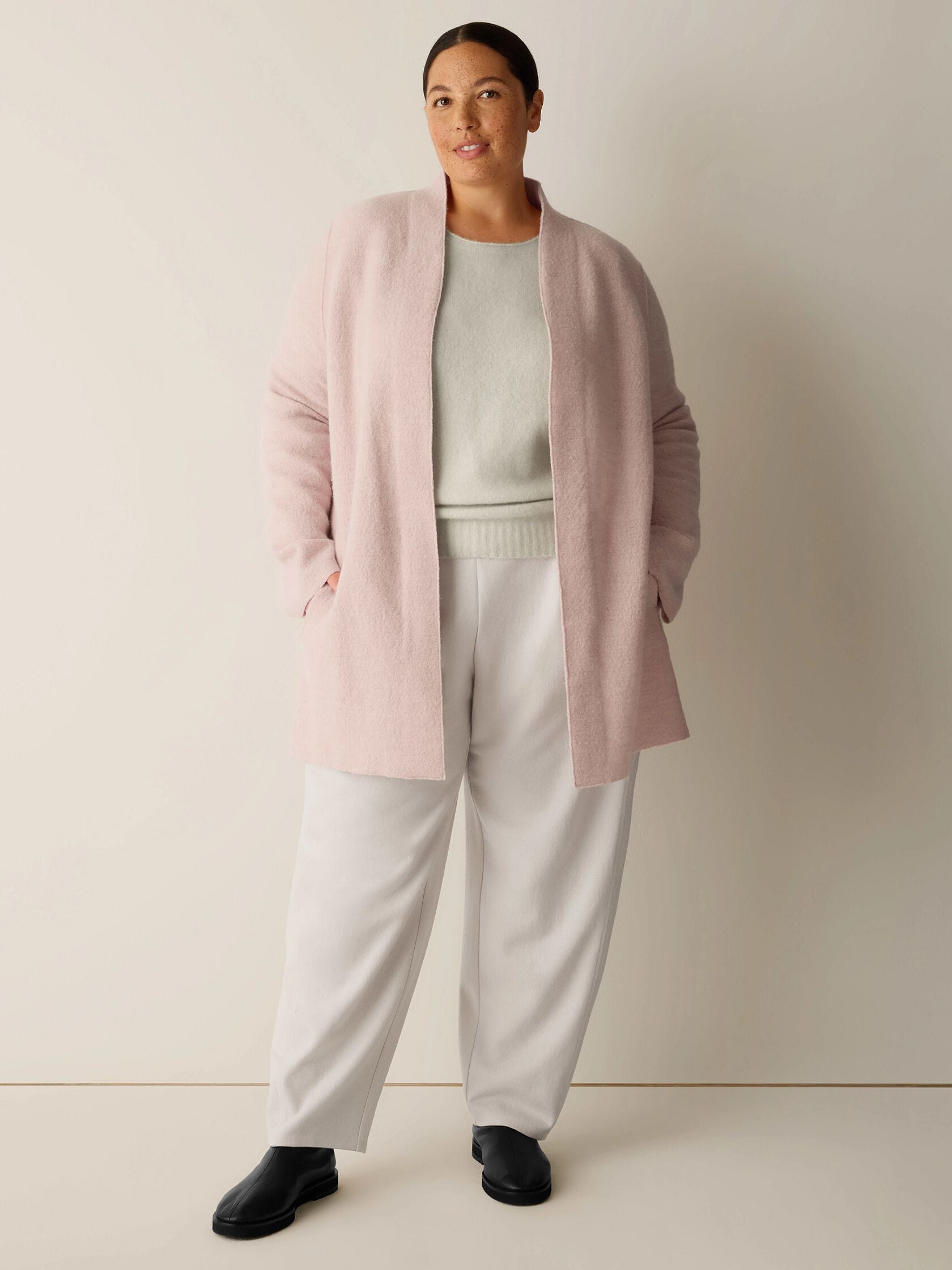 (Pre-Order) Eileen Fisher High Collar Jacket