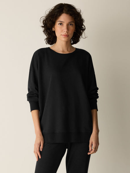 (Pre-Order) Eileen Fisher Long Crew Neck Sweatshirt