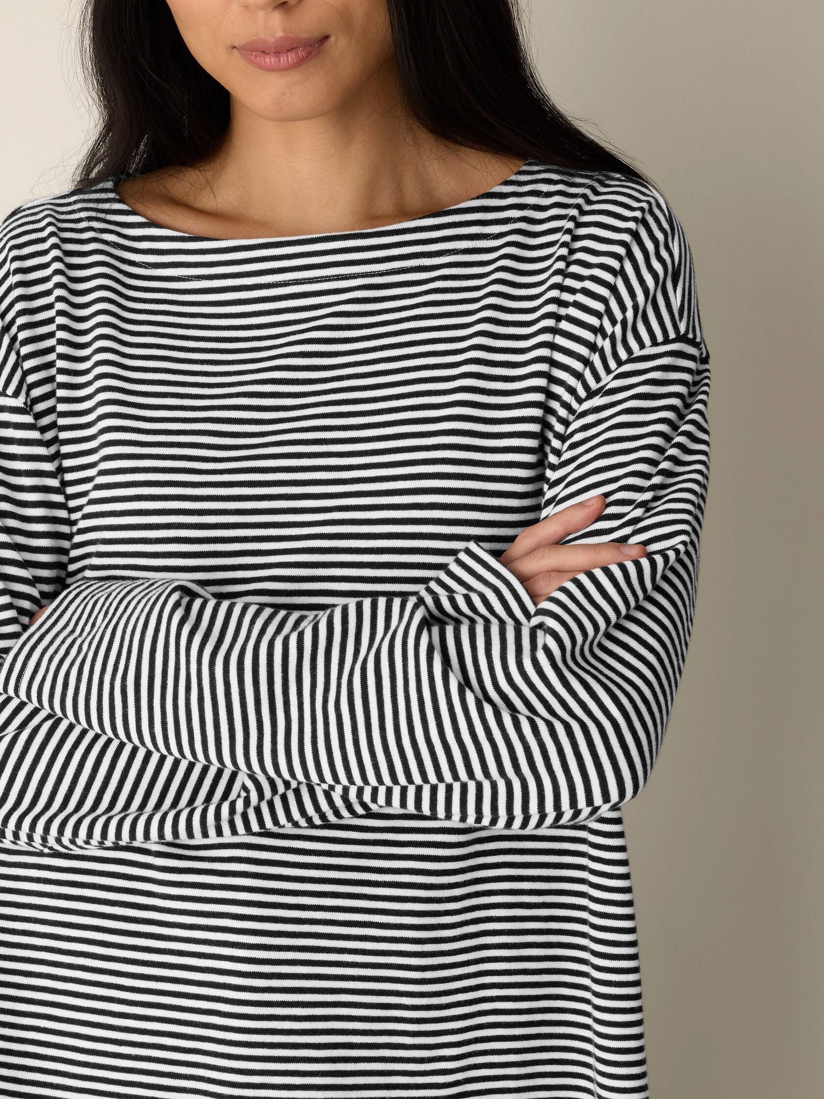 (Pre-Order) Eileen Fisher Bateau Neck Boxy Top