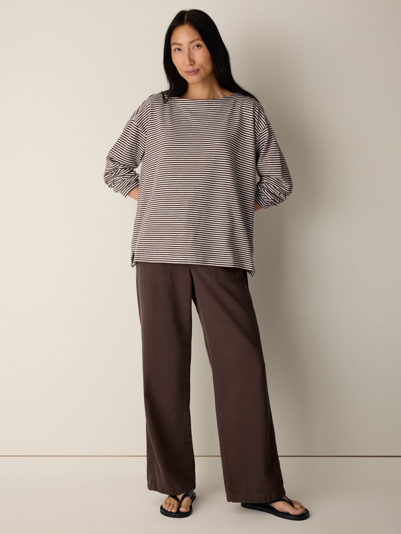 (Pre-Order) Eileen Fisher Bateau Neck Top