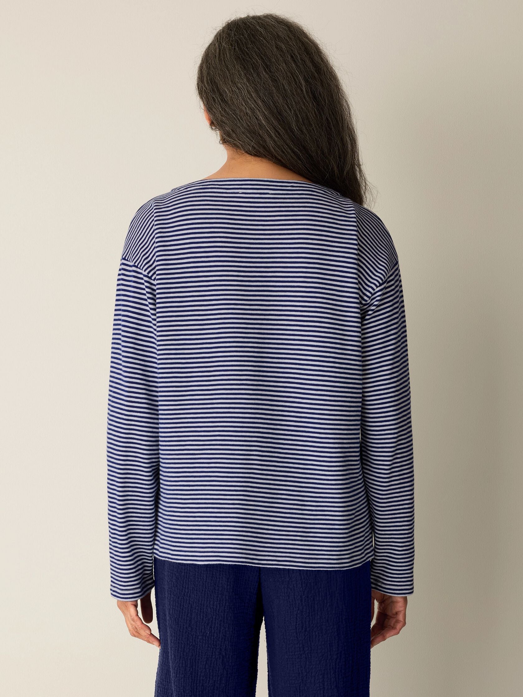 (Pre-Order) Eileen Fisher Bateau Neck Boxy Top