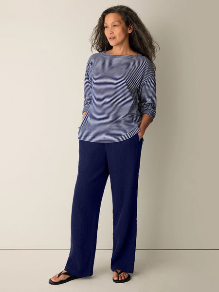 (Pre-Order) Eileen Fisher Bateau Neck Boxy Top