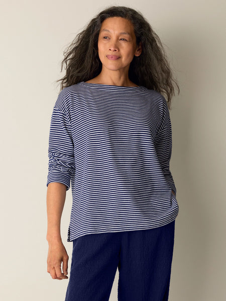 (Pre-Order) Eileen Fisher Bateau Neck Boxy Top