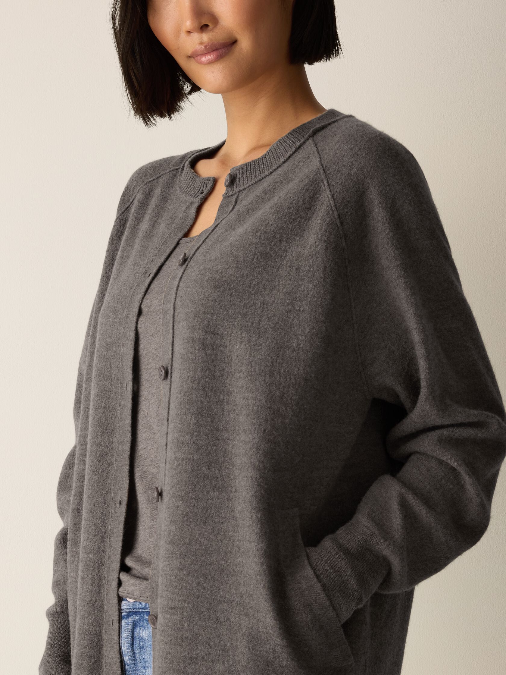 (Pre-Order) Eileen Fisher Crew Neck Cardigan