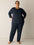 Eileen Fisher Round Neck Easy 3/4 Sleeve Tee