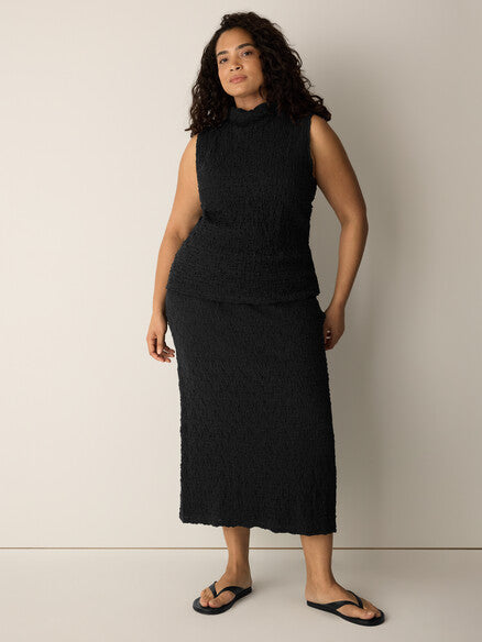 Eileen Fisher Bubble Jacquard Pencil Skirt
