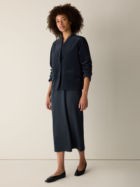 (Pre-Order) Eileen Fisher High Collar Jacket