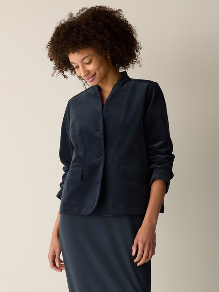 (Pre-Order) Eileen Fisher High Collar Jacket