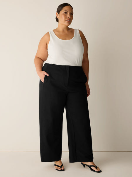 Eileen Fisher Roomy Wide Ankle Pant