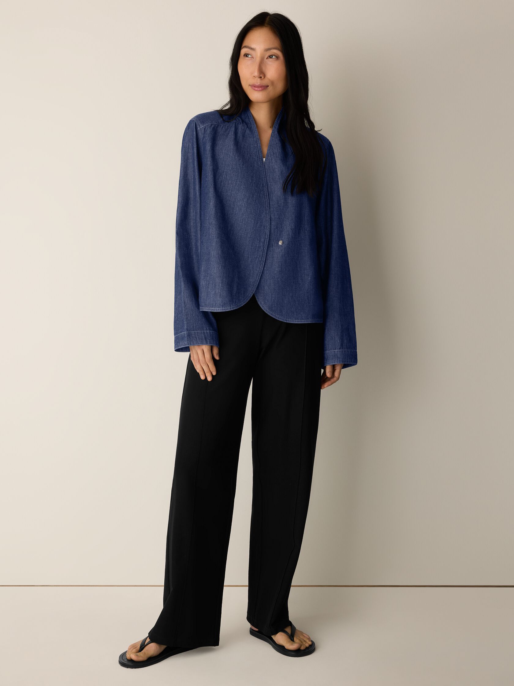 (Pre-Order) Eileen Fisher Curved Front Jacket