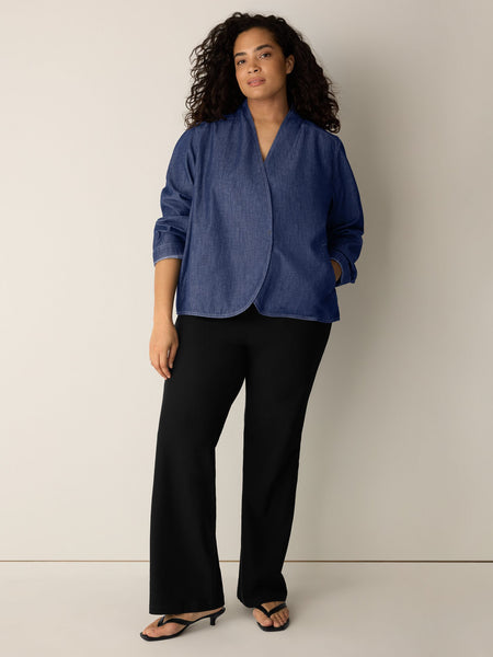 (Pre-Order) Eileen Fisher Curved Front Jacket