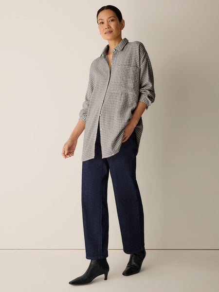 (Pre-Order) Eileen Fisher Classic Collar Long Shirt
