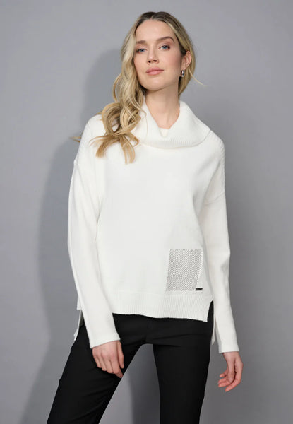 Picadilly Cowl Neck Sweater with Pockets