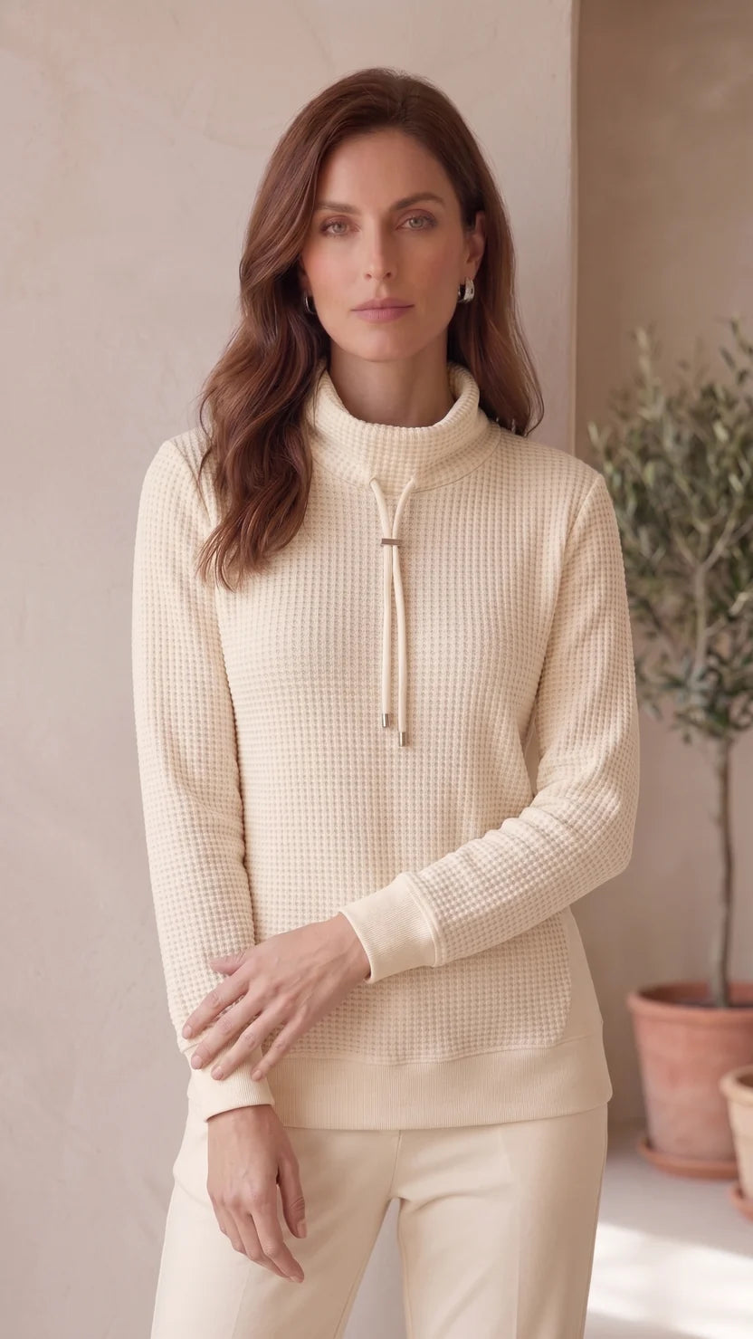 Wild Palms Waffle Knit Tunic