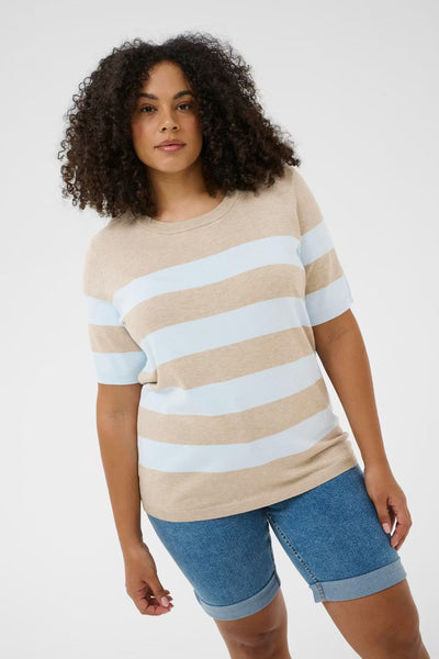 Kaffe Curve Lizzy Striped Pullover