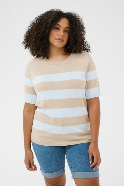 Kaffe Curve Lizzy Striped Pullover