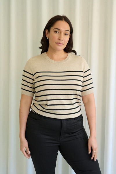 Kaffe Curve Lizzy Striped Pullover