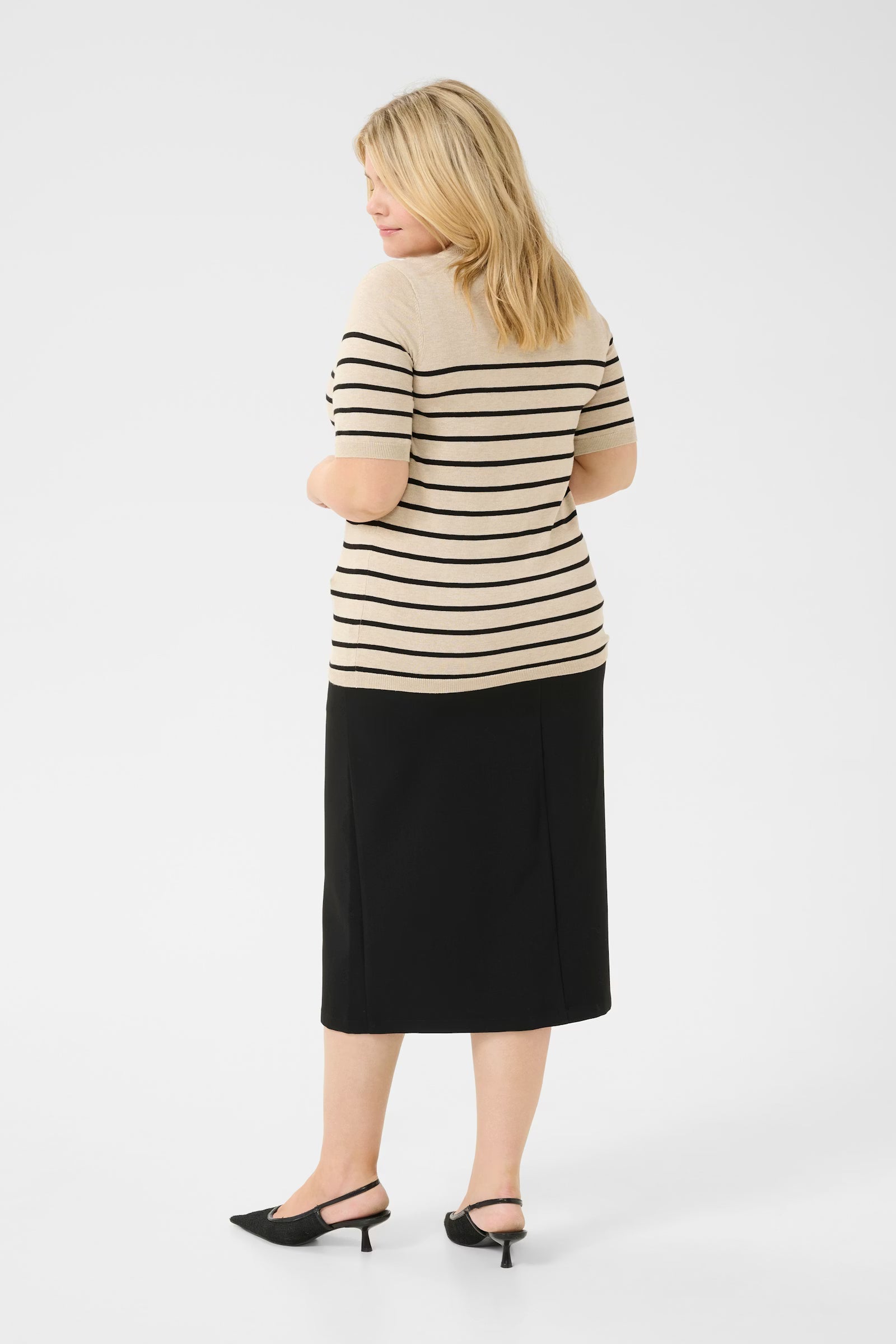 Kaffe Curve Lizzy Striped Pullover