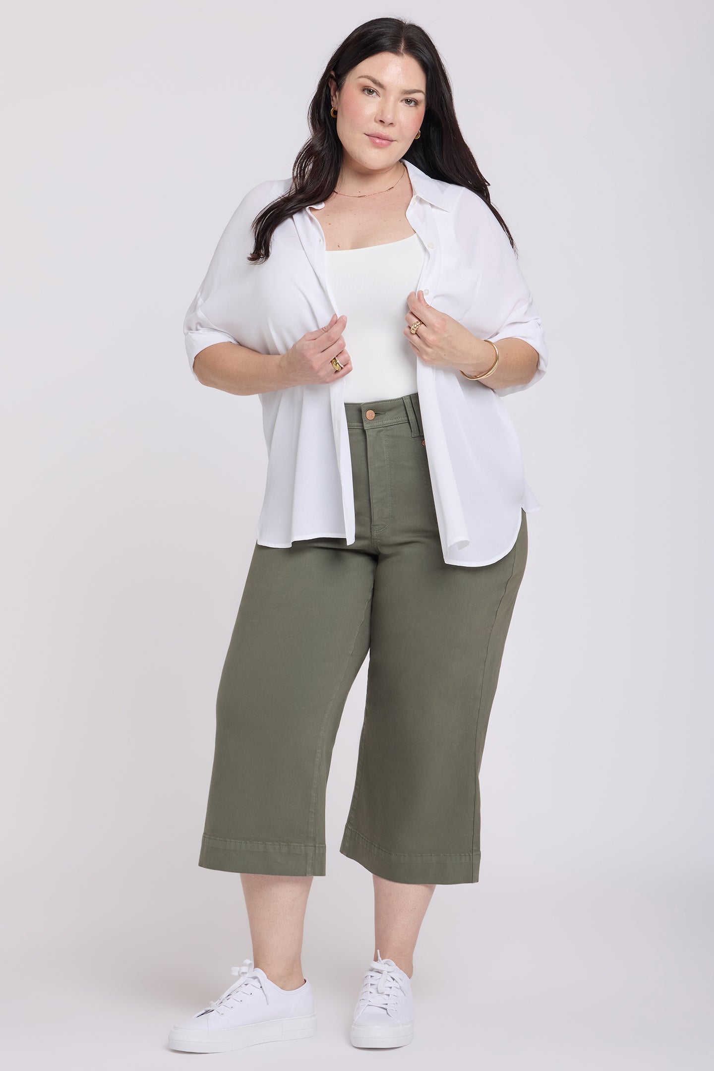 NYDJ Brigette Wide Leg Capri Jeans