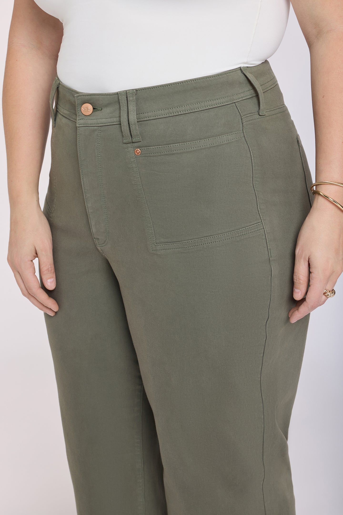 NYDJ Brigette Wide Leg Capri Jeans