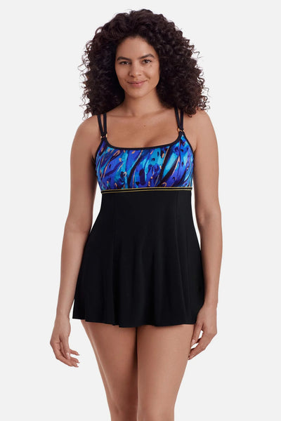 Longitude Empire Seam Swim Dress