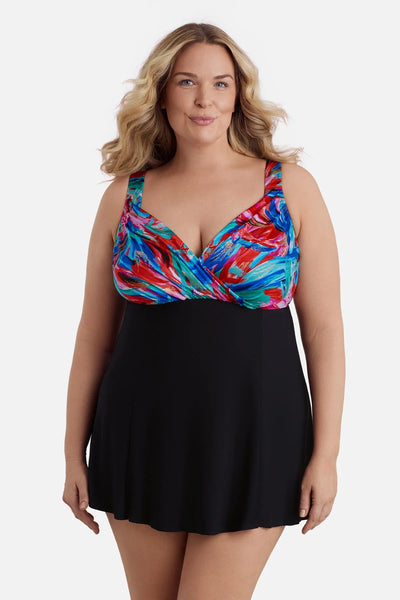 Longitude Crossover Swim Dress