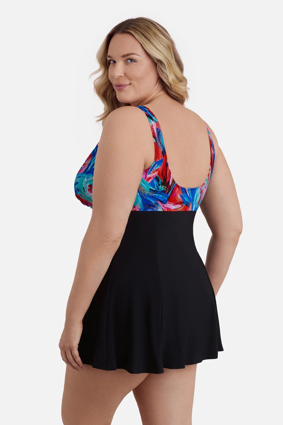 Longitude Crossover Swim Dress