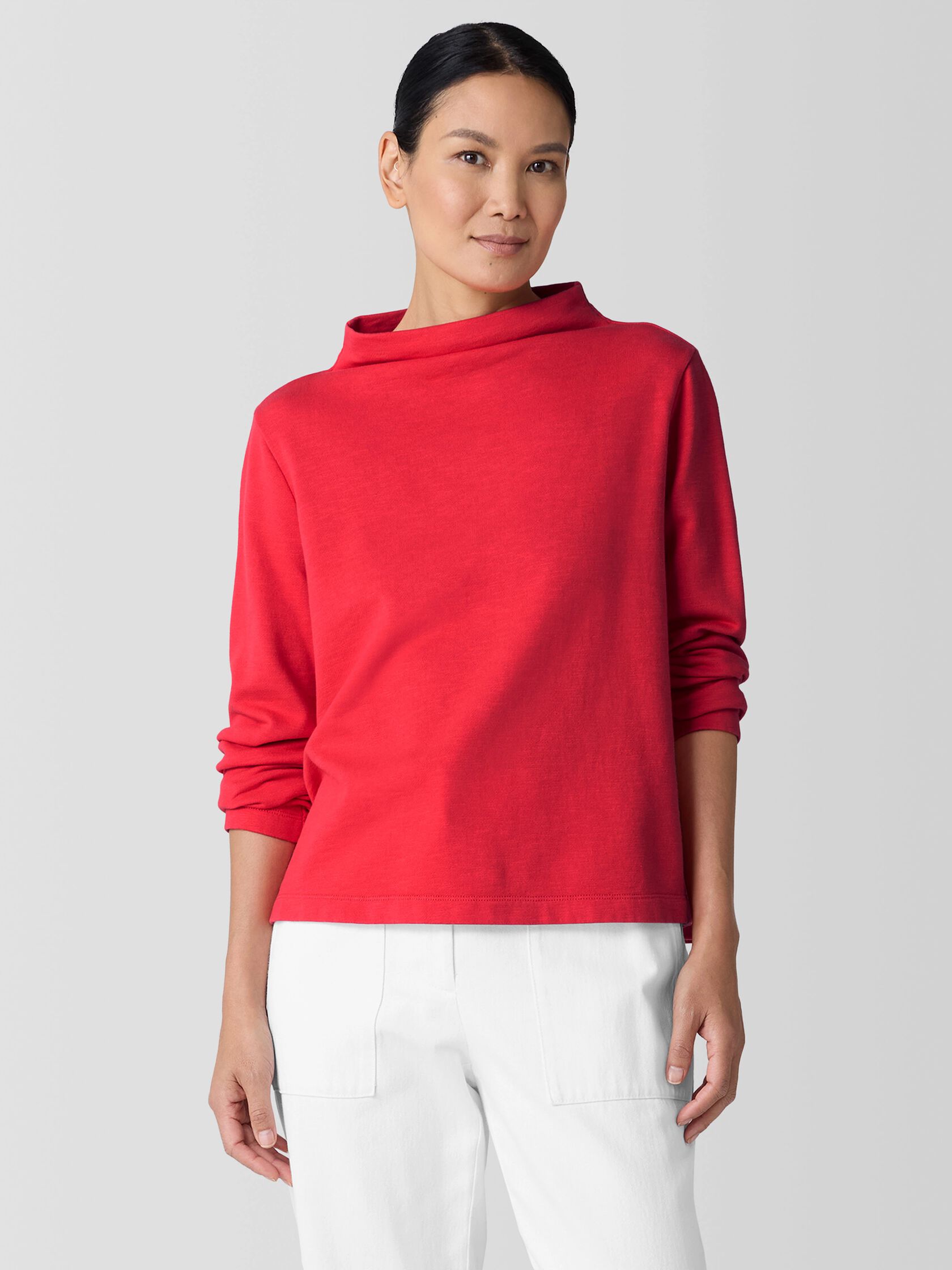 Eileen Fisher Funnel Neck Top