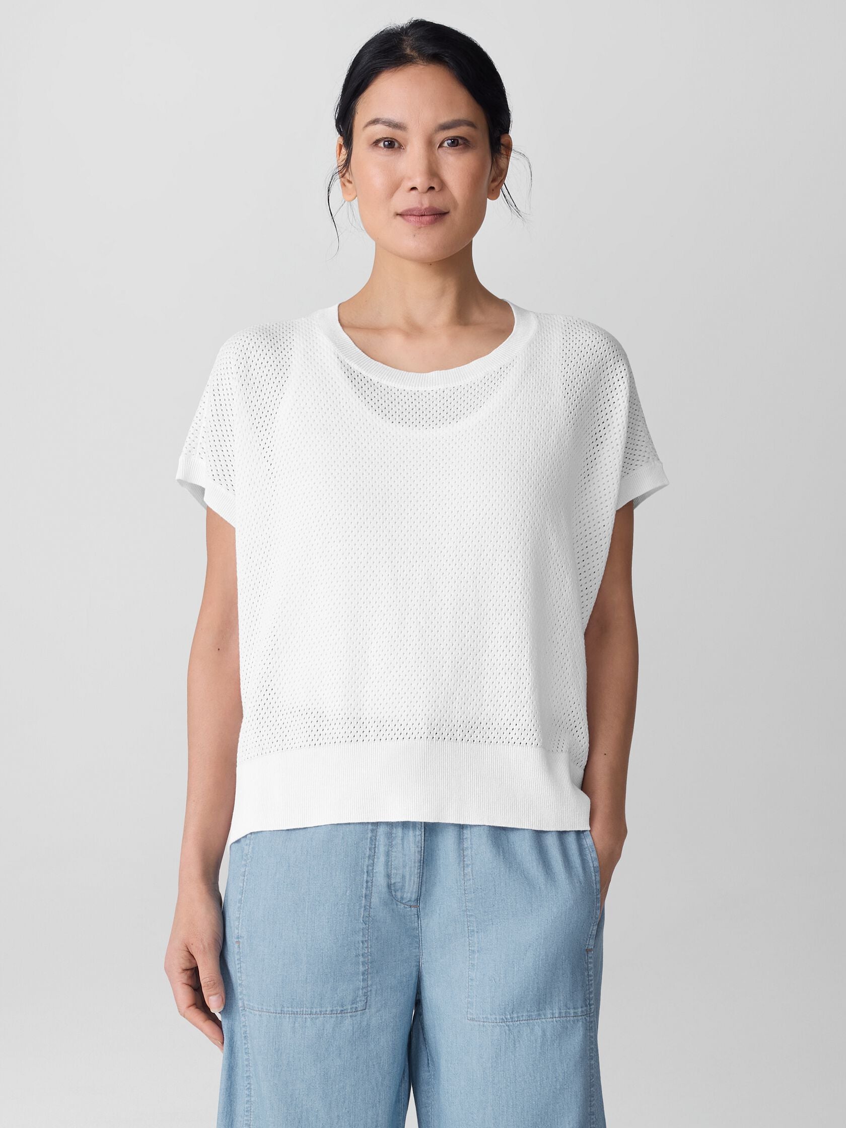 Eileen Fisher Crew Neck Vest