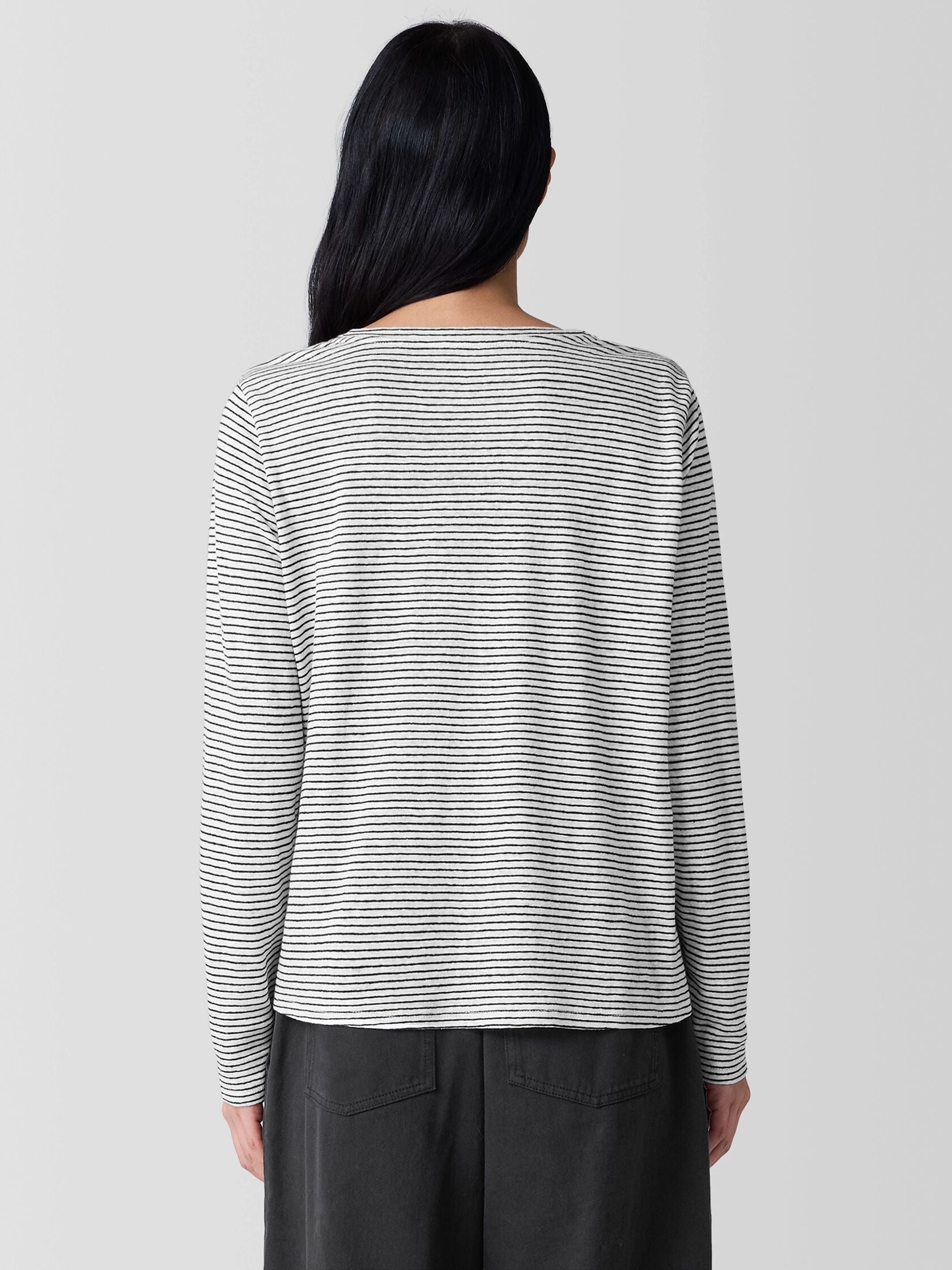 Eileen Fisher Crew Neck Long Sleeve Tee