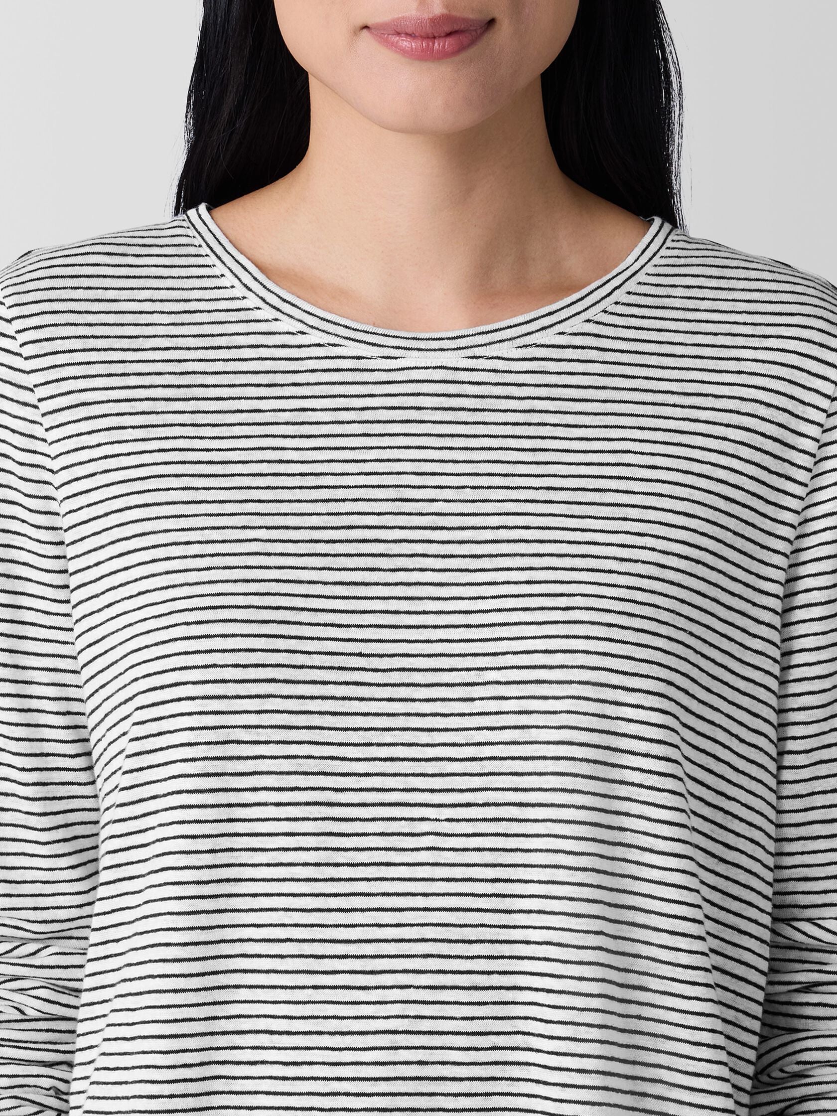 Eileen Fisher Crew Neck Long Sleeve Tee