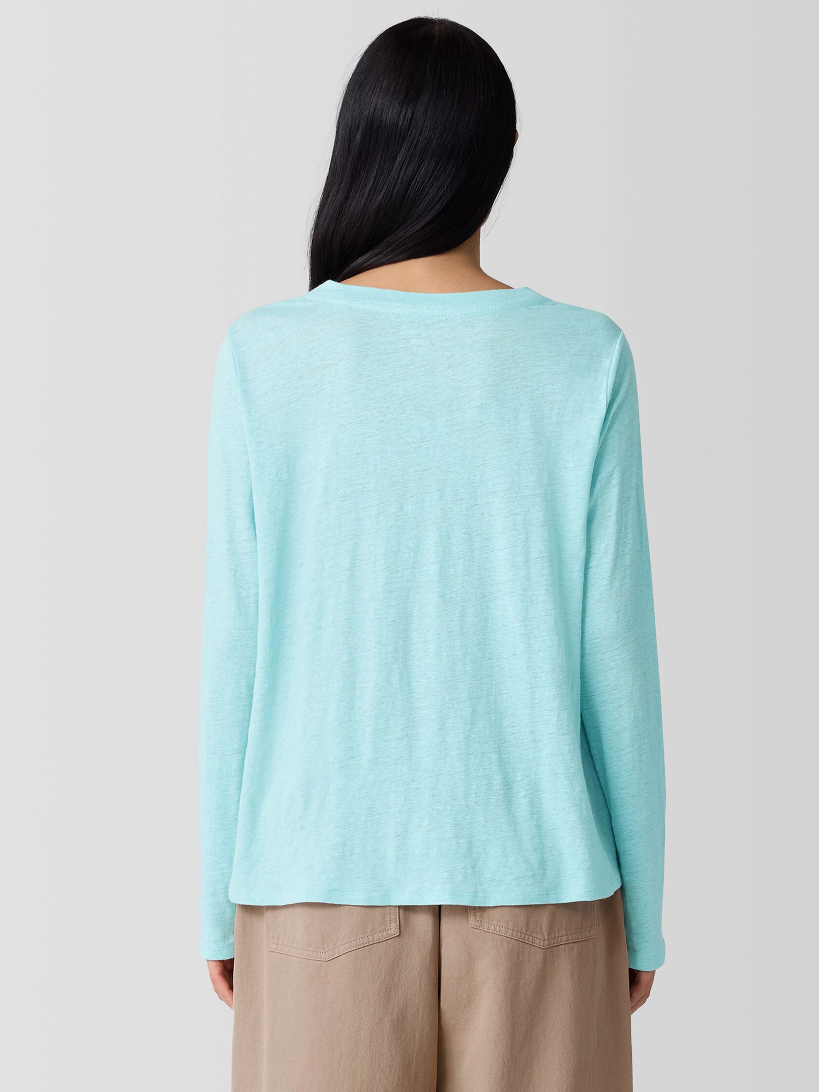 Eileen Fisher Crew Neck Long Sleeve Tee