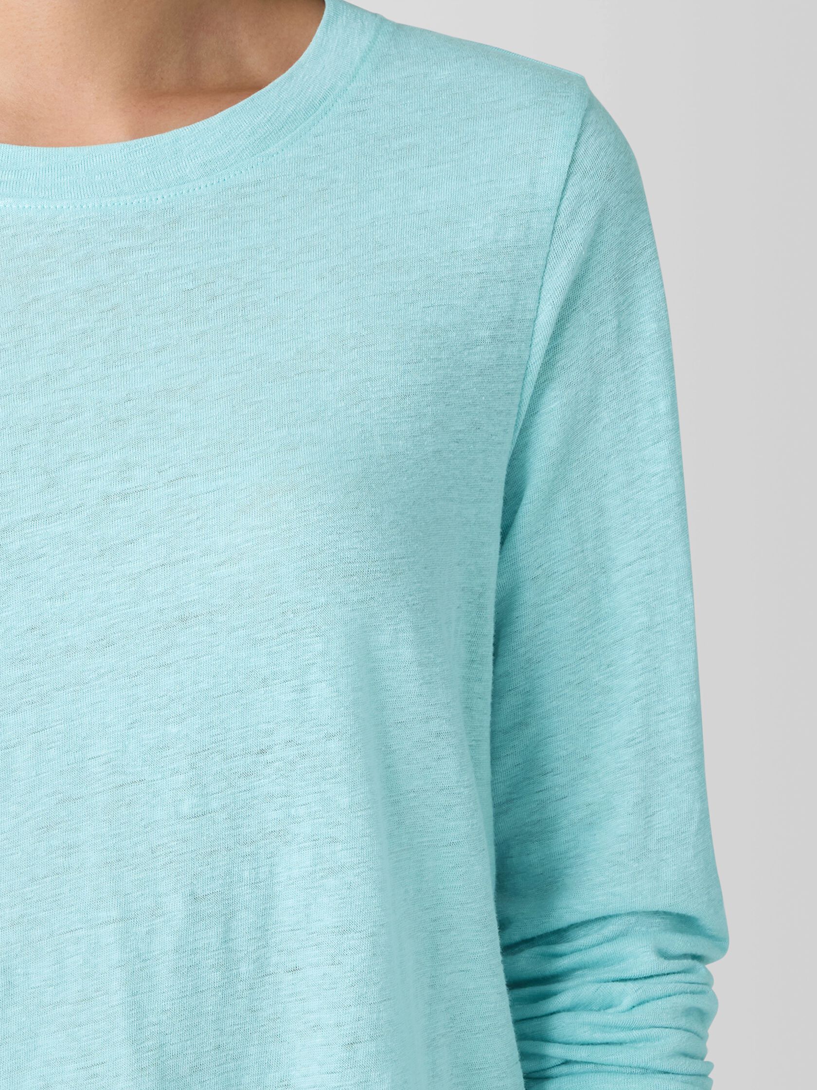 Eileen Fisher Crew Neck Long Sleeve Tee