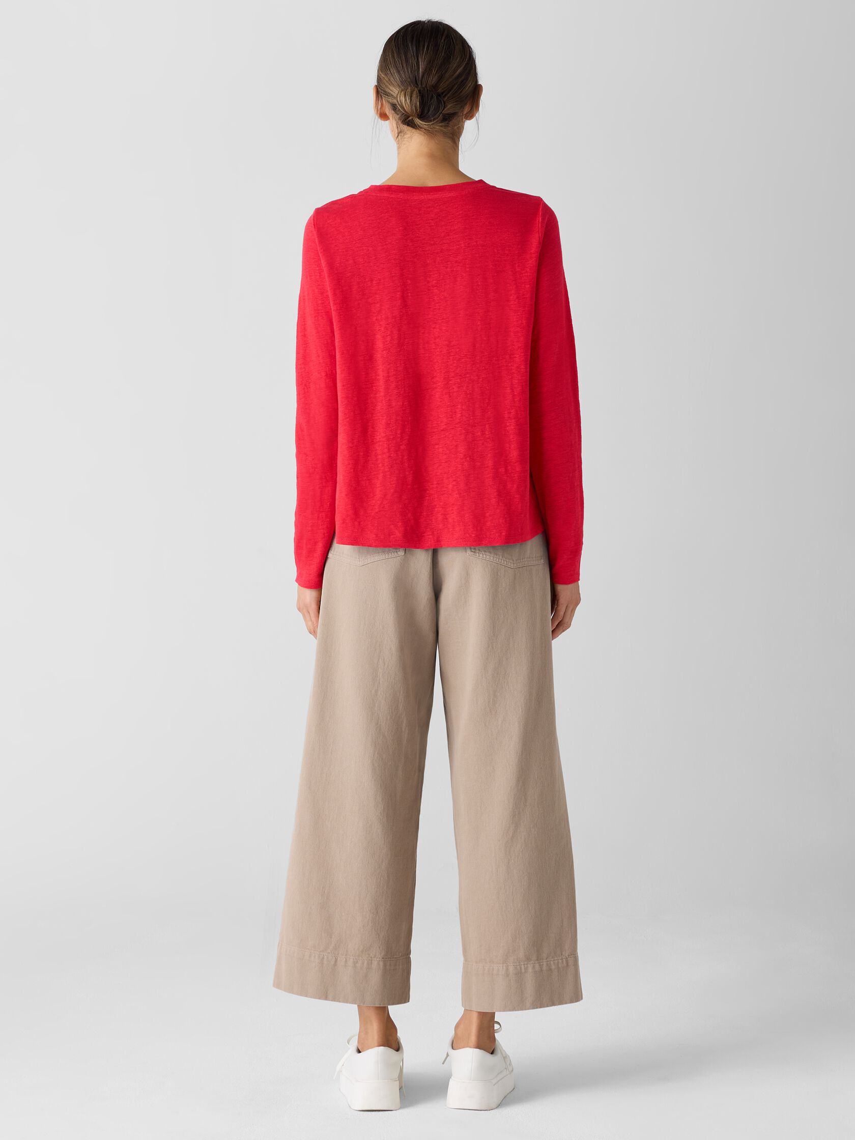 Eileen Fisher Crew Neck Long Sleeve Tee