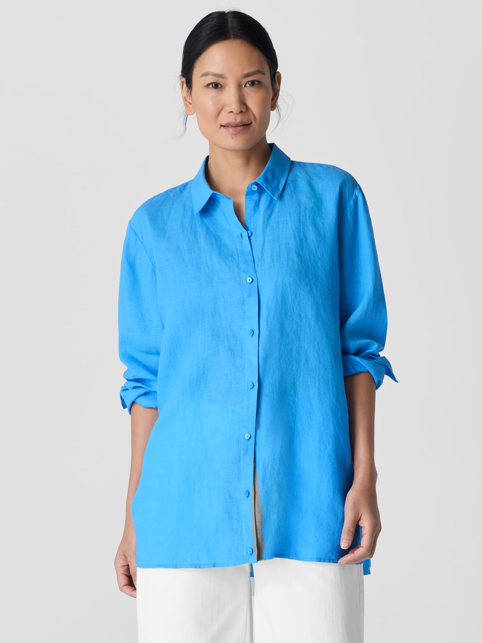 Eileen Fisher Classic Collar Easy Shirt