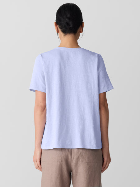 Eileen Fisher V-Neck Short Sleeve Easy Tee