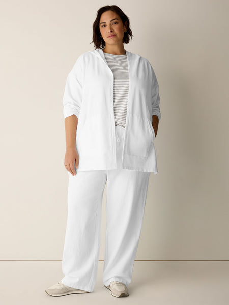 Eileen Fisher Hooded Jacket With Pockets