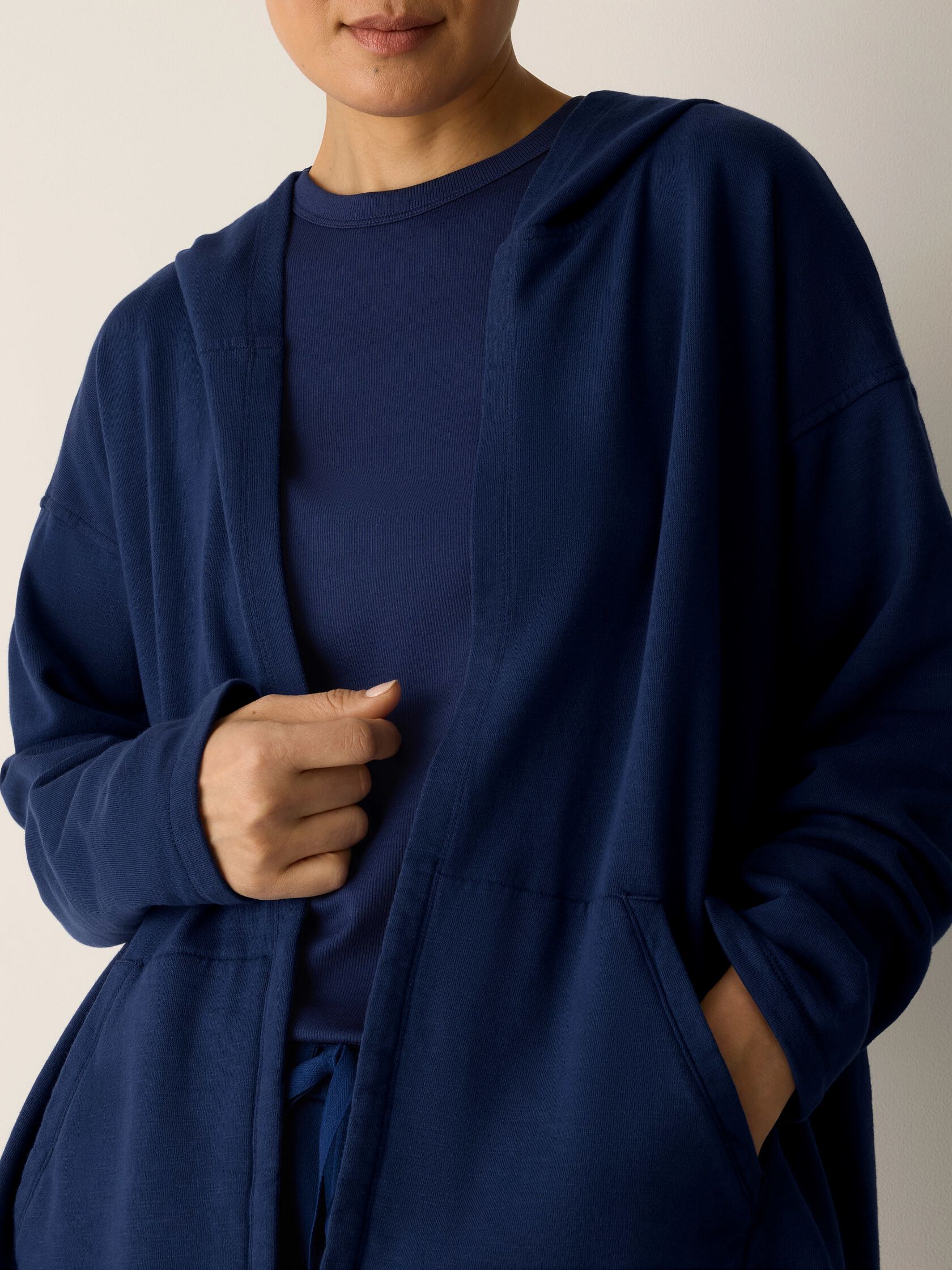 Eileen Fisher Hooded Jacket With Pockets