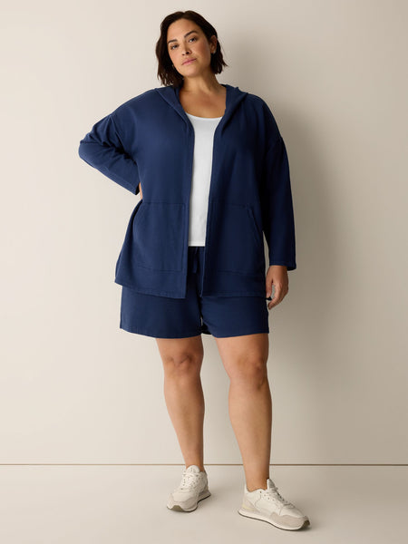 Eileen Fisher Hooded Jacket With Pockets