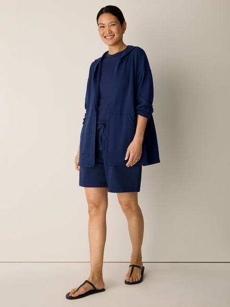 Eileen Fisher Hooded Jacket With Pockets