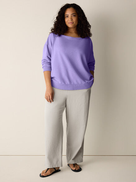 Eileen Fisher Bateau Neck Boxy Top