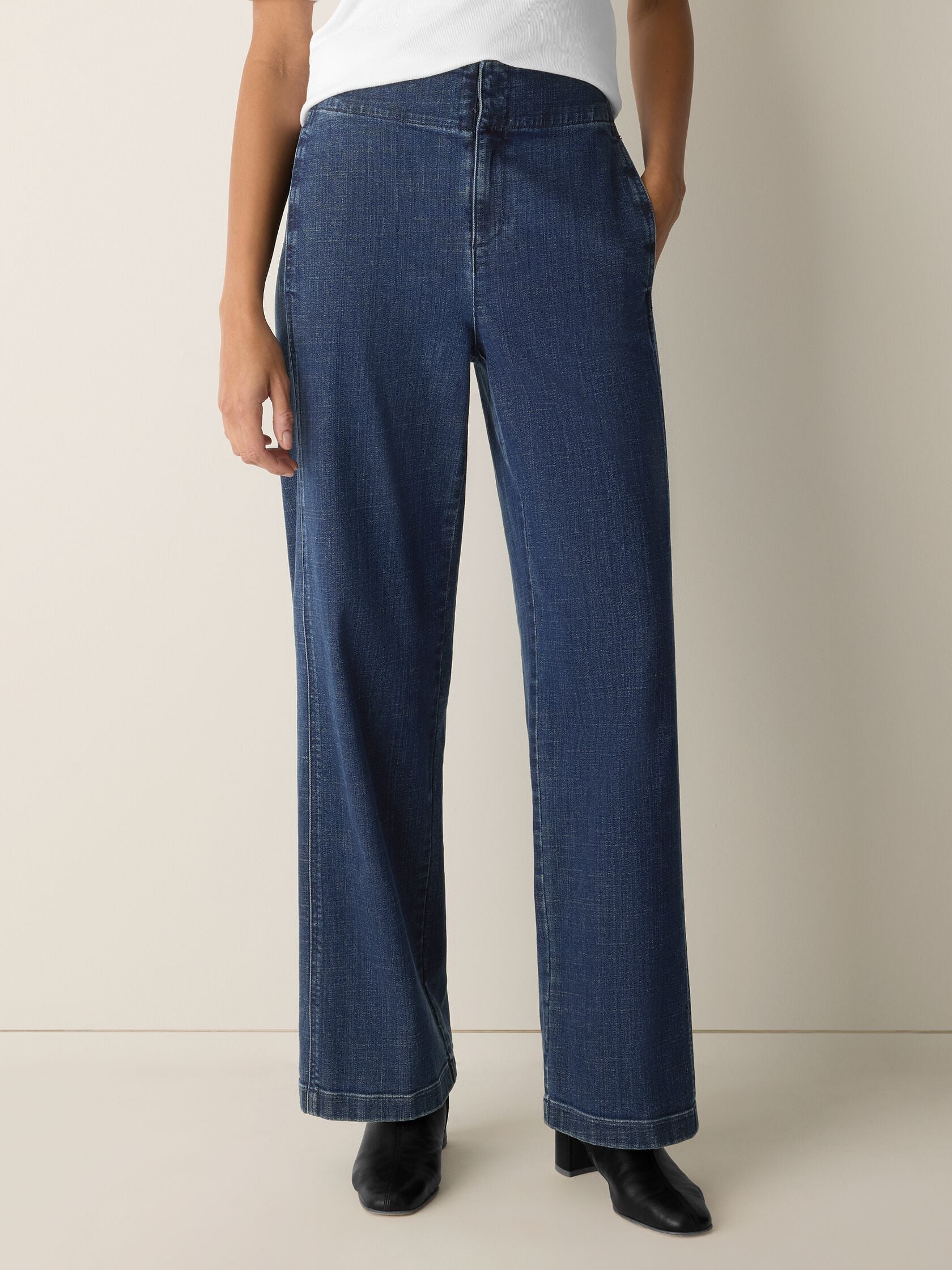 (Pre-Order) Eileen Fisher Full Length Wide Pant
