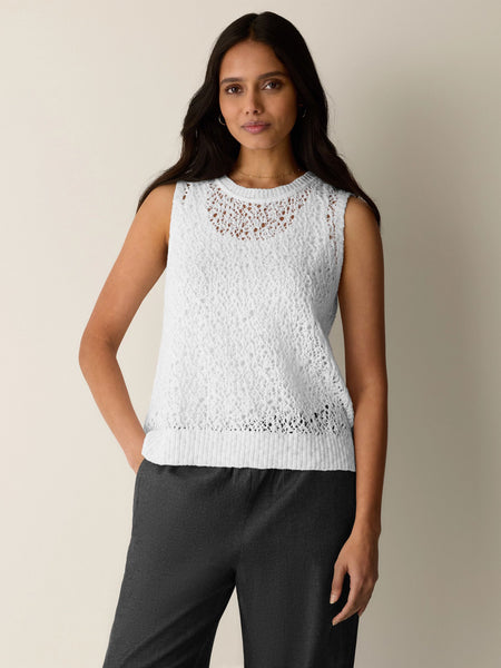 (Pre-Order) Eileen Fisher Jewel Neck Shell