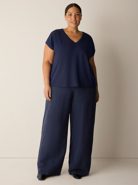 (Pre-Order) Eileen Fisher V-Neck Square Top