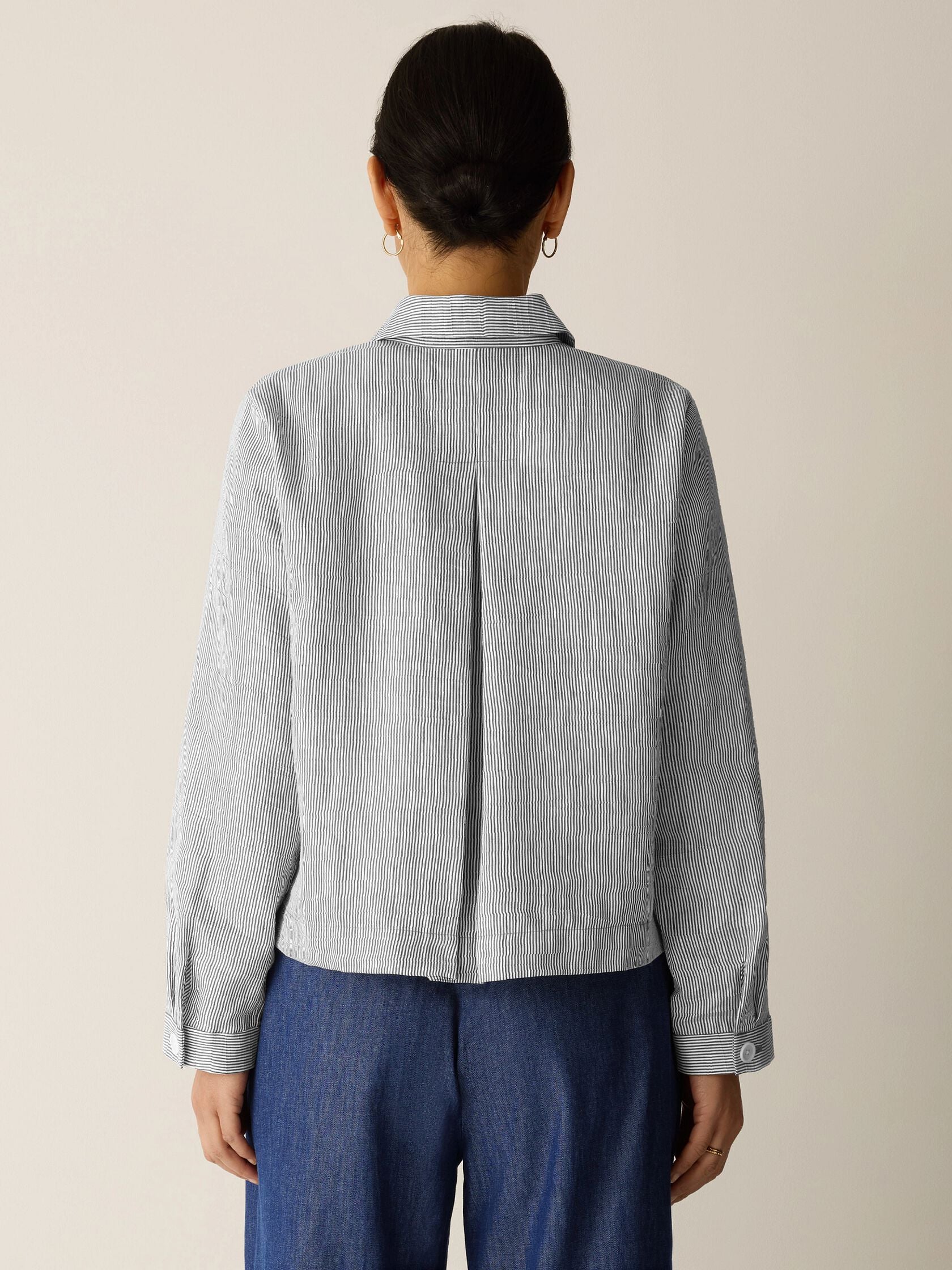 (Pre-Order) Eileen Fisher Classic Collar A-Line Jacket