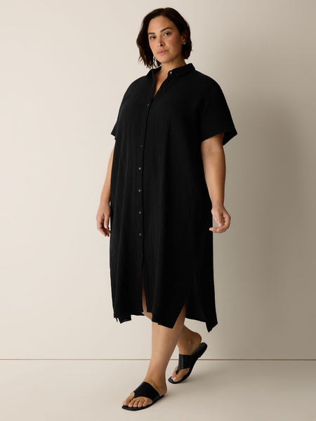 Eileen Fisher Classic Collar Shirt Dress